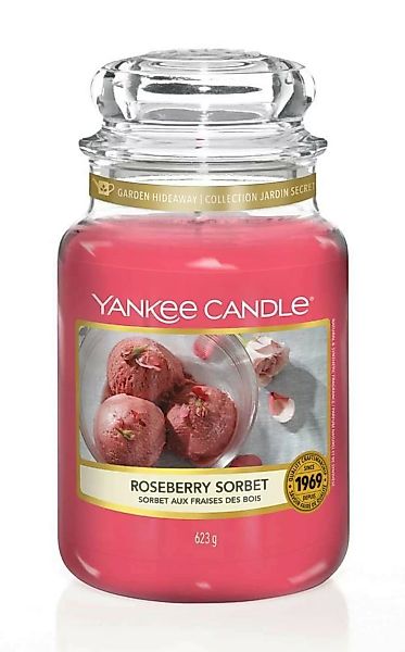 Yankee Candle Duftkerze Roseberry Sorbet 623 g günstig online kaufen