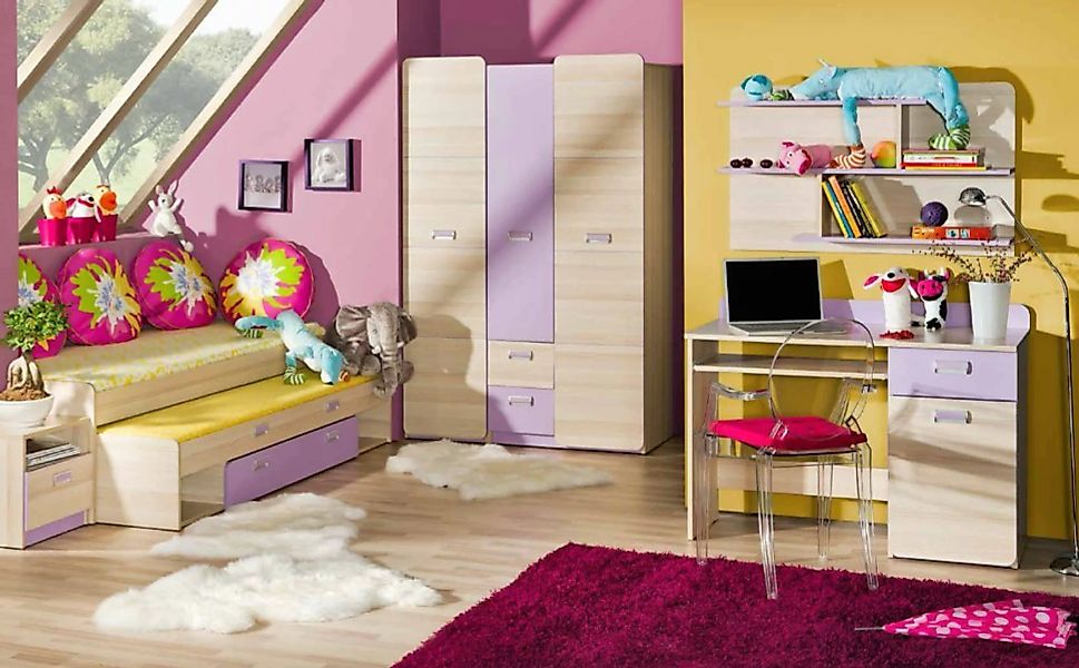 JVmoebel Kinderbett, Doppelbett Matratzen Schublade Doppel Holz Betten Bett günstig online kaufen