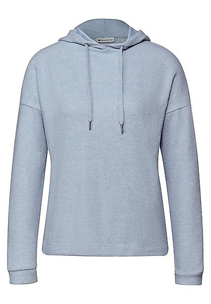 STREET ONE Langarmshirt Melange Hoodie Shirt günstig online kaufen