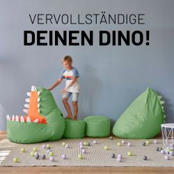 Lumaland Sitzsack Kinder Dino Kissen 90x90x70 günstig online kaufen