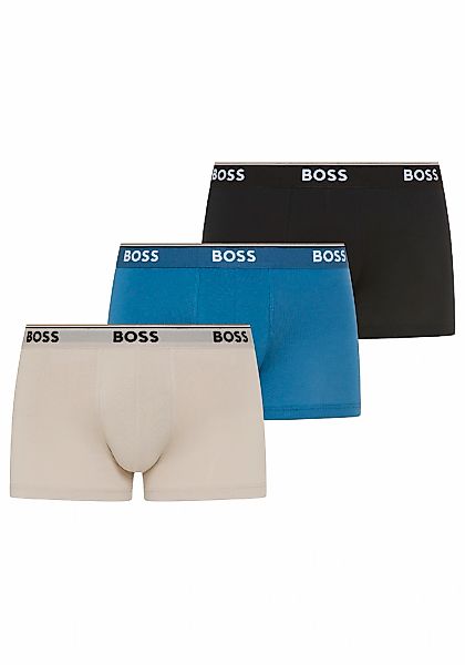 BOSS Trunk Packung, 3 Stk. aus Stretch-Baumwolle mit Logo-Bund, mittlere Bu günstig online kaufen