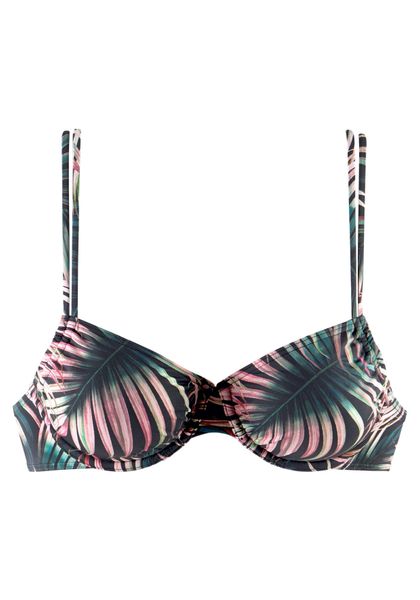 LASCANA Bügel-Bikini-Top Reese, mit Palmendruck günstig online kaufen