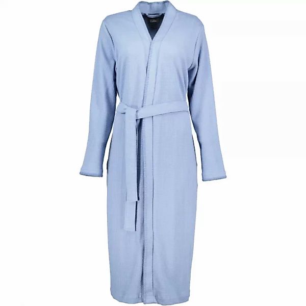 Cawö Home Damen Bademantel Kimono Pique 812 - Farbe: sky - 11 günstig online kaufen