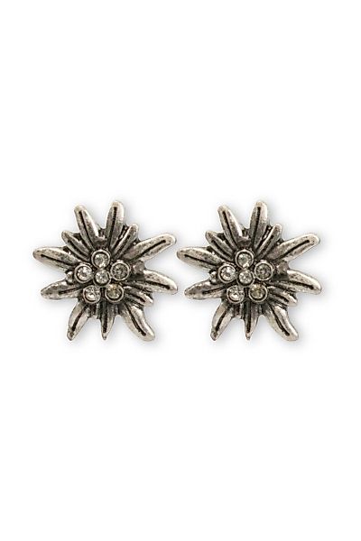 Alpenflüstern Ohrhänger-Set Ohrstecker - STRASS-EDELWEISS I günstig online kaufen