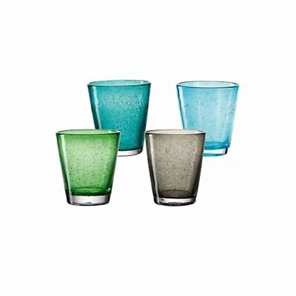 LEONARDO BURANO Trinkglas 0,33l sortiert 4er Set Trinkgläser bunt günstig online kaufen