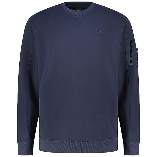 BOSS Sweatshirt mit Stretch Farbe dunkelblau Größe: 6XL günstig online kaufen