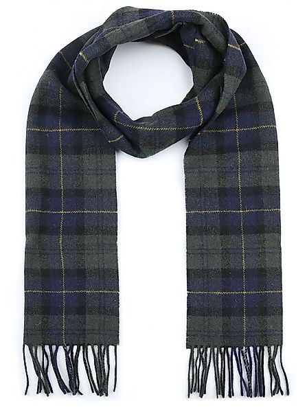 Barbour Schal Tartan Lammwolle Klassisch Dunkelgrün - günstig online kaufen