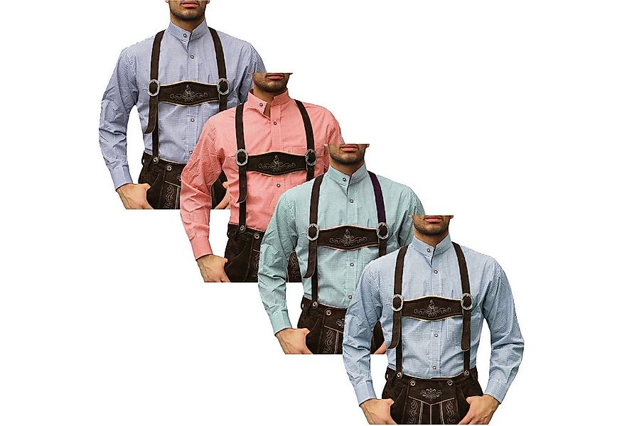 German Wear Trachtenhemd GW120x-SK Trachtenhemd mit Stehkragen für Trachten günstig online kaufen