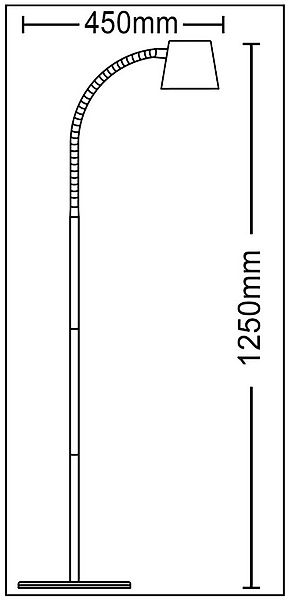 TRANGO LED Stehlampe, 1502A Schwarz-Anthrazit – Kabellos & wiederaufladbar günstig online kaufen
