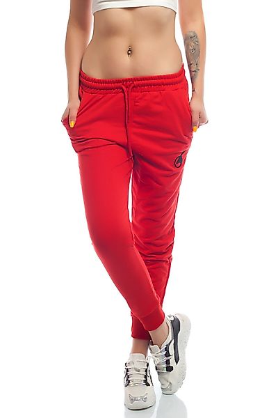 Bongual Relaxhose Basic Jogginghose mit Logostickerei günstig online kaufen