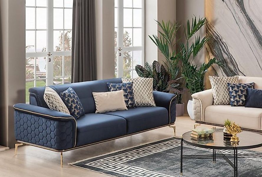 Xlmoebel Sofa Sofa für drei Personen 3-Sitzer Luxus Wohnzimmer Sofas Modern günstig online kaufen