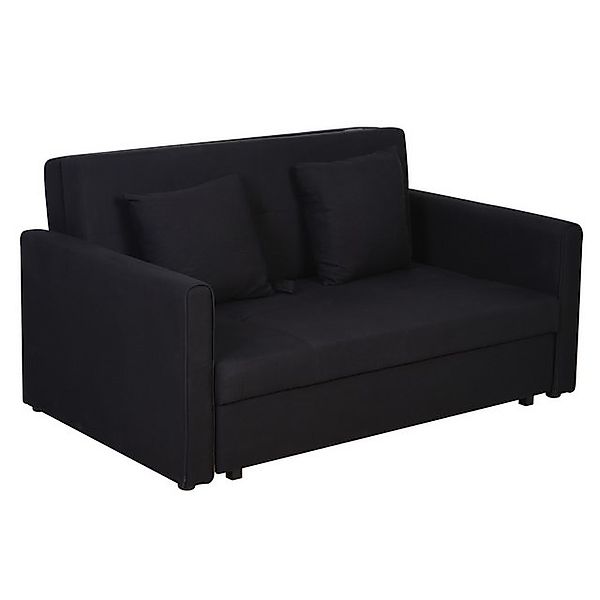 HOMCOM Schlafsofa Schlafcouch mit Bettfunktion, mit Stauraum, 2-Sitzer Sofa günstig online kaufen