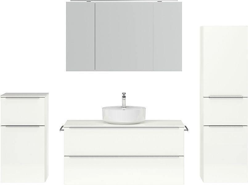 nobilia Badmöbel-Set "Alvene" vormontiert, mit Soft-Close, 4 Stk. tlg. günstig online kaufen