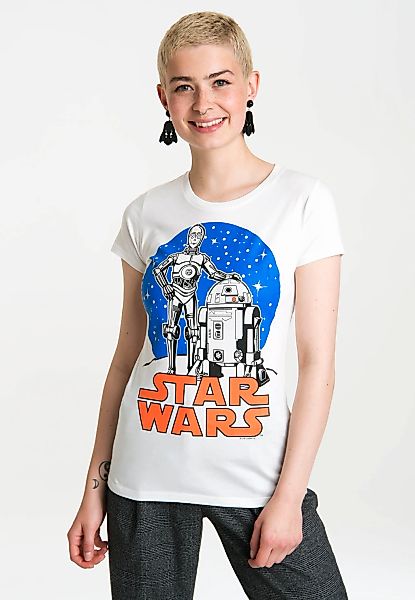 LOGOSHIRT T-Shirt "Star Wars Droids", mit coolem Retro-Druck günstig online kaufen