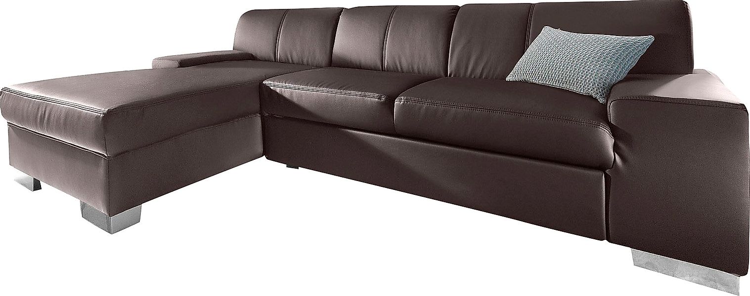 DOMO collection Ecksofa »Star, zeitlose Formensprache, elegante Optik, L-Fo günstig online kaufen