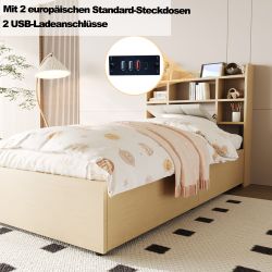 REDOM Stauraumbett Hydraulisches Holzbett, Mit USB- günstig online kaufen