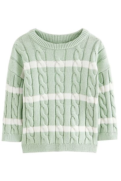 Next Rundhalspullover Rundhals-Pullover mit Zopfstrickmuster + günstig online kaufen