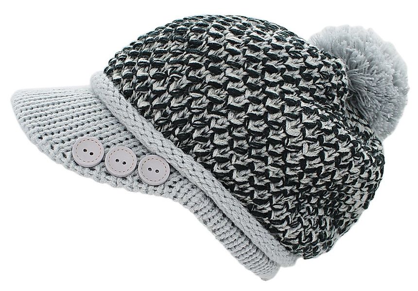 dy_mode Schirmmütze Damen Strickmütze Bunt Gestrickte Schirmmütze Winter Mü günstig online kaufen