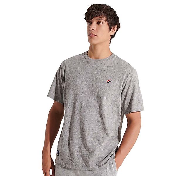 Superdry Code Sl Essential Kurzärmeliges T-shirt L Grey Slub Grindle günstig online kaufen