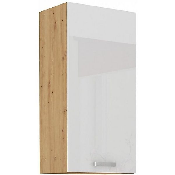 Küchen-Preisbombe Hängeschrank 50 cm Eiche Artisan + Weiß Hochglanz Küchenz günstig online kaufen