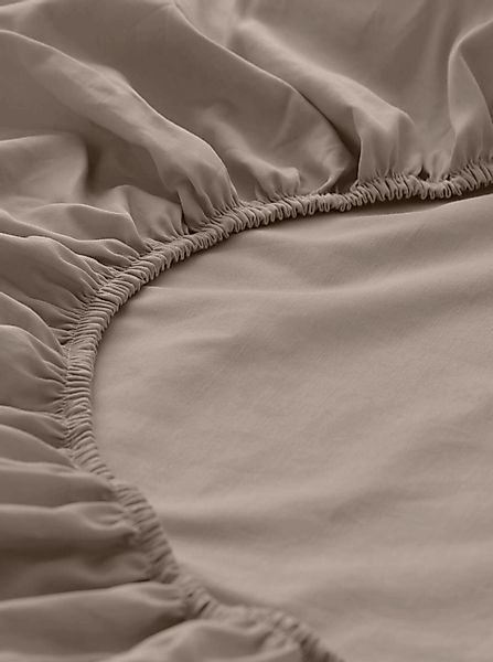 hessnatur Jersey Spannbettlaken aus Bio-Baumwolle - beige - Größe 180x200 c günstig online kaufen