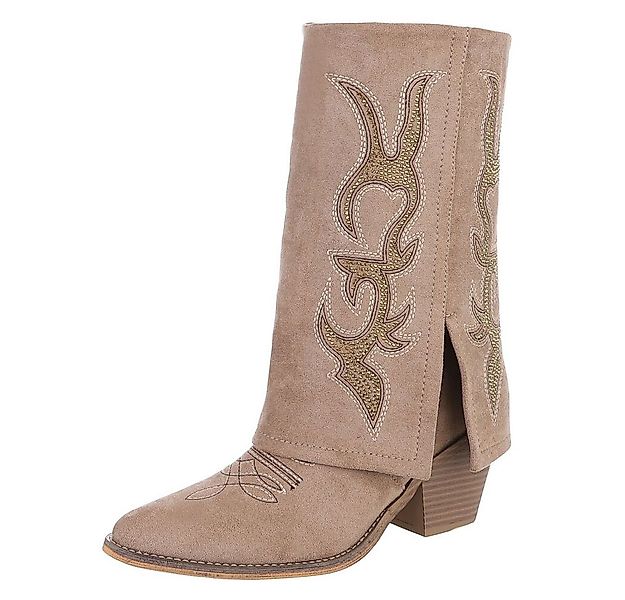 Ital-Design Western-Stiefel mit Details für Damen, vielseitig einsetzbar We günstig online kaufen