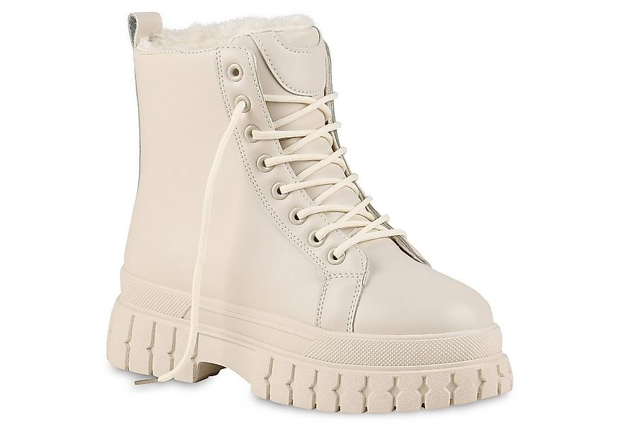VAN HILL 837922 Plateaustiefelette Damen Warm Gefütterte Plateau Boots Prof günstig online kaufen