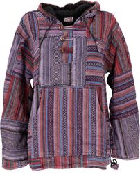 Guru-Shop Sweater Goa Unisex Kapuzenshirt, Stonewash günstig online kaufen