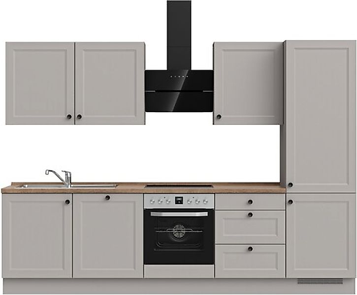 nobilia® Küchenzeile »"Cascada II"«, vormontiert, Breite 300 cm, Ausrichtun günstig online kaufen