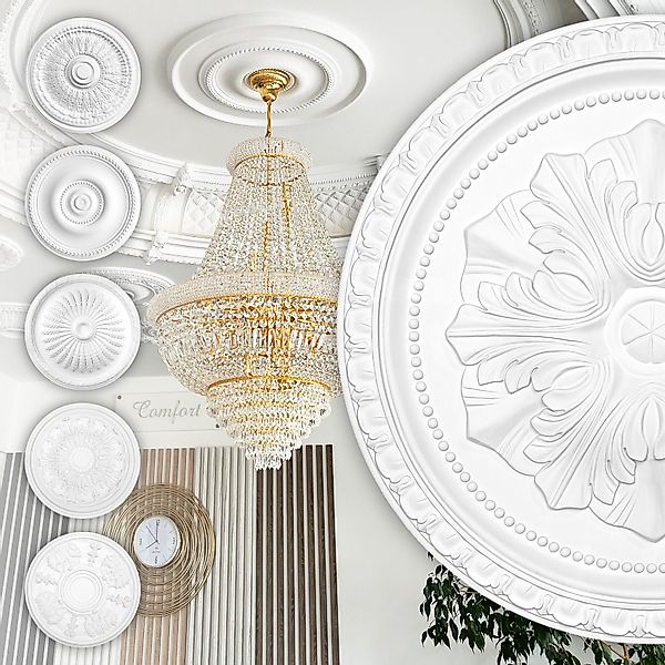 Hexim Perfect Wanddekoobjekt B3061 (Stuckrosette aus günstig online kaufen