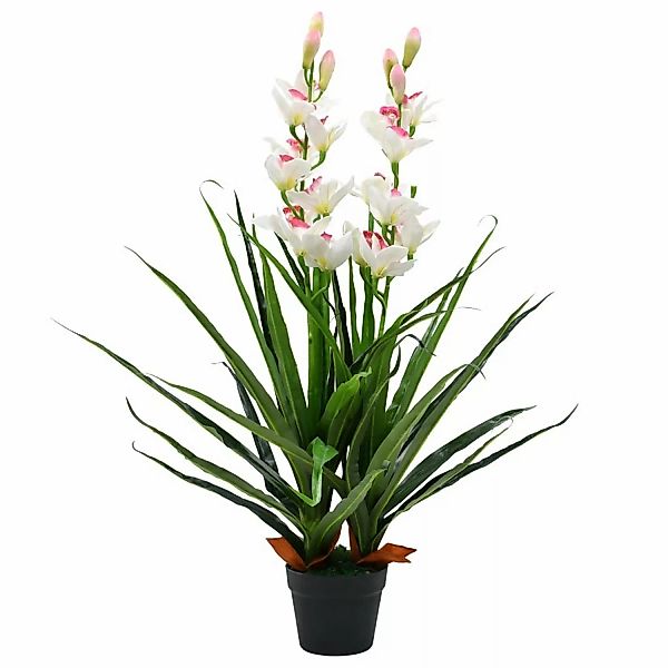 Künstliche Zimmerpflanze Künstliche Cymbidium Orchideenpflanze mit günstig online kaufen