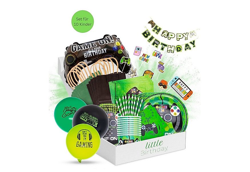 little Birthday Papierdekoration Games Party Set für Geburtstag, Partygesch günstig online kaufen