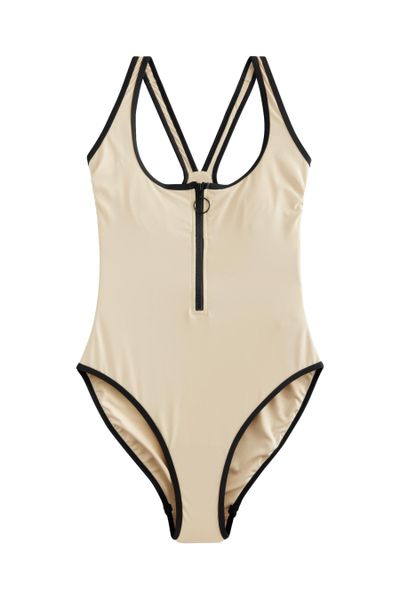 Next Badeanzug Bauchformender Badeanzug mit Reißverschluss günstig online kaufen