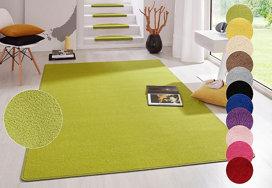 HANSE Home Teppich "Fancy" rechteckig 7 mm Höhe Kurzflor, Läufer, uni, geke günstig online kaufen