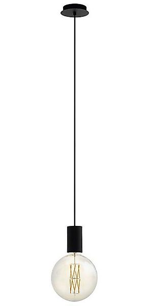 EGLO Hängeleuchte POZUETA Schnurpendel, Pendelllampe, schwarz, günstig online kaufen