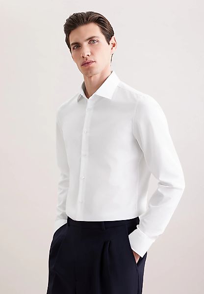 seidensticker Businesshemd "Schwarze Rose" Shaped 1/1 Extra lang Kentkragen günstig online kaufen