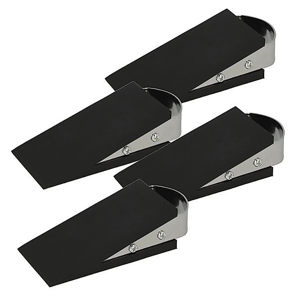 WESTCOTT Bodentürstopper Türstopper Schwarz 4 Stück, günstig online kaufen