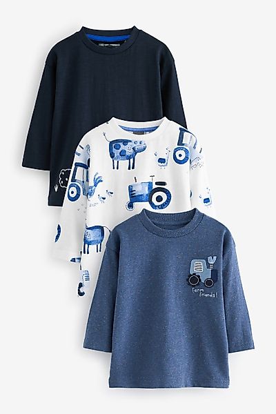 Next Langarmshirt Langarm-Shirts, 3er-Pack (5-tlg) günstig online kaufen