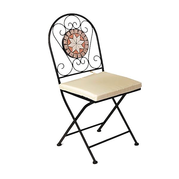 Mojawo Armlehnstuhl Mosaik Klappstuhl Bistrostuhl Balkonstuhl günstig online kaufen