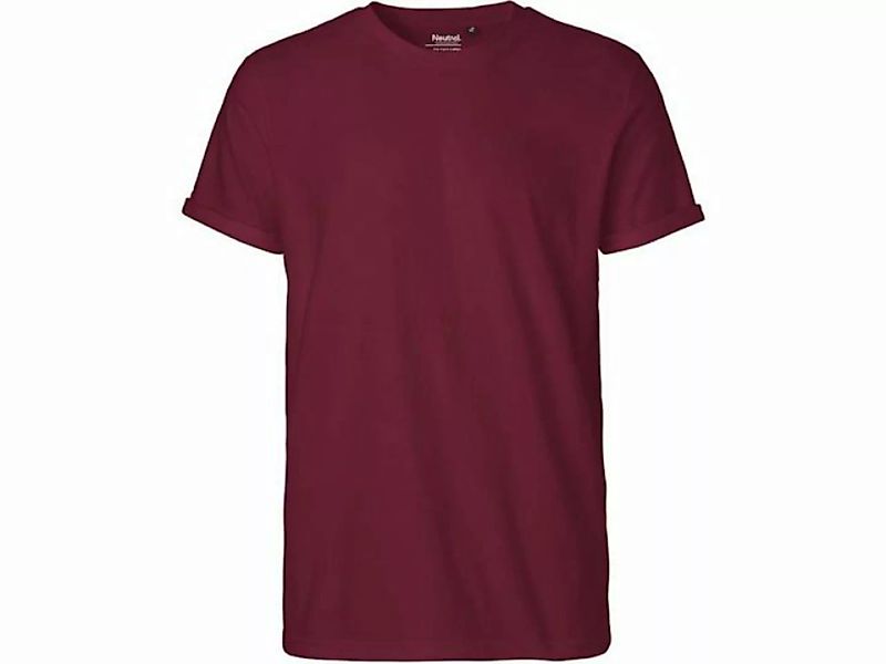 Neutral T-Shirt Neutral Bio-Herren-T-Shirt mit Roll-Up-Ärmeln günstig online kaufen