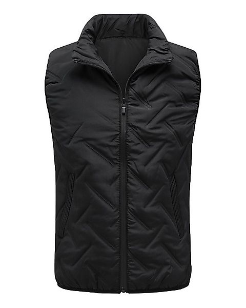 Allthemen Steppweste mit Stehkragen Herren Winterweste warme Outdoorweste Ä günstig online kaufen