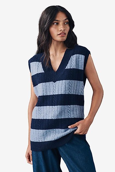 Next Stricktop Gestricktes Tanktop mit V-Ausschnitt günstig online kaufen