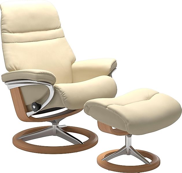 Stressless® Relaxsessel »Sunrise«, (Set, Relaxsessel mit Hocker), mit Signa günstig online kaufen