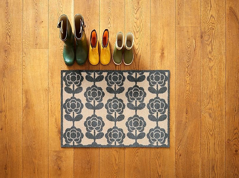 Turtle Mat Fußmatte »Pop Flowers Neutral«, rechteckig, 9 mm Höhe günstig online kaufen