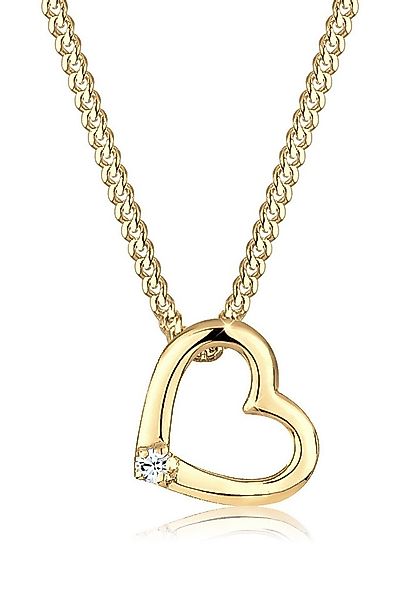 Elli Kette mit Anhänger Herz 925 Sterling Silber, mit Kristallen von Swarov günstig online kaufen