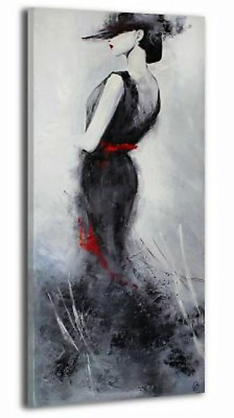 YS-Art™ "Gemälde Acryl ""Schöne Fremde 2"" handgemalt auf Leinwand 115x50 c günstig online kaufen