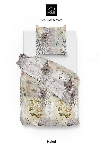 Heckett and Lane Bettwäsche Zo! Home Satin Bettwäsche 155x220 cm Nakul natu günstig online kaufen