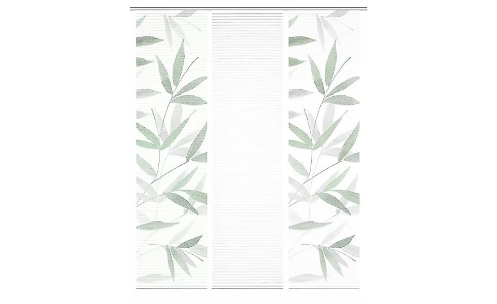 HOME in green Schiebevorhang   ¦ grün ¦ Synthetik ¦ Maße (cm): B: 60 H: 245 günstig online kaufen