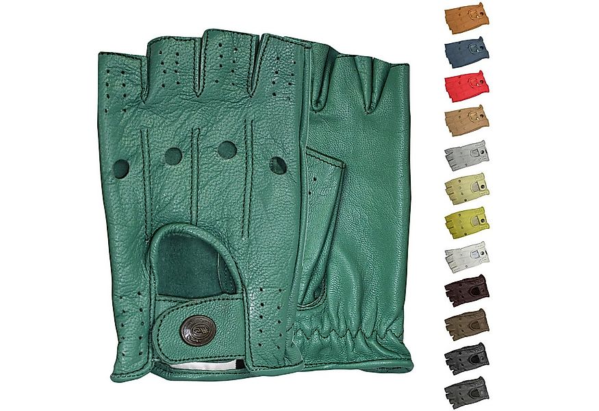 German Wear Lederhandschuhe Driving-GL3 Driving Halbfinger Fingerlose Autof günstig online kaufen