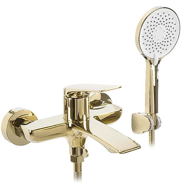 wohnwerk.idee Wannenarmatur Badewannenarmatur Gold Schwarz Matt günstig online kaufen